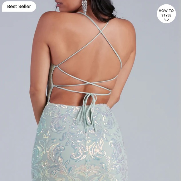 Christal Sequin Strappy Mermaid
Formal Dress - Picture 3 of 3